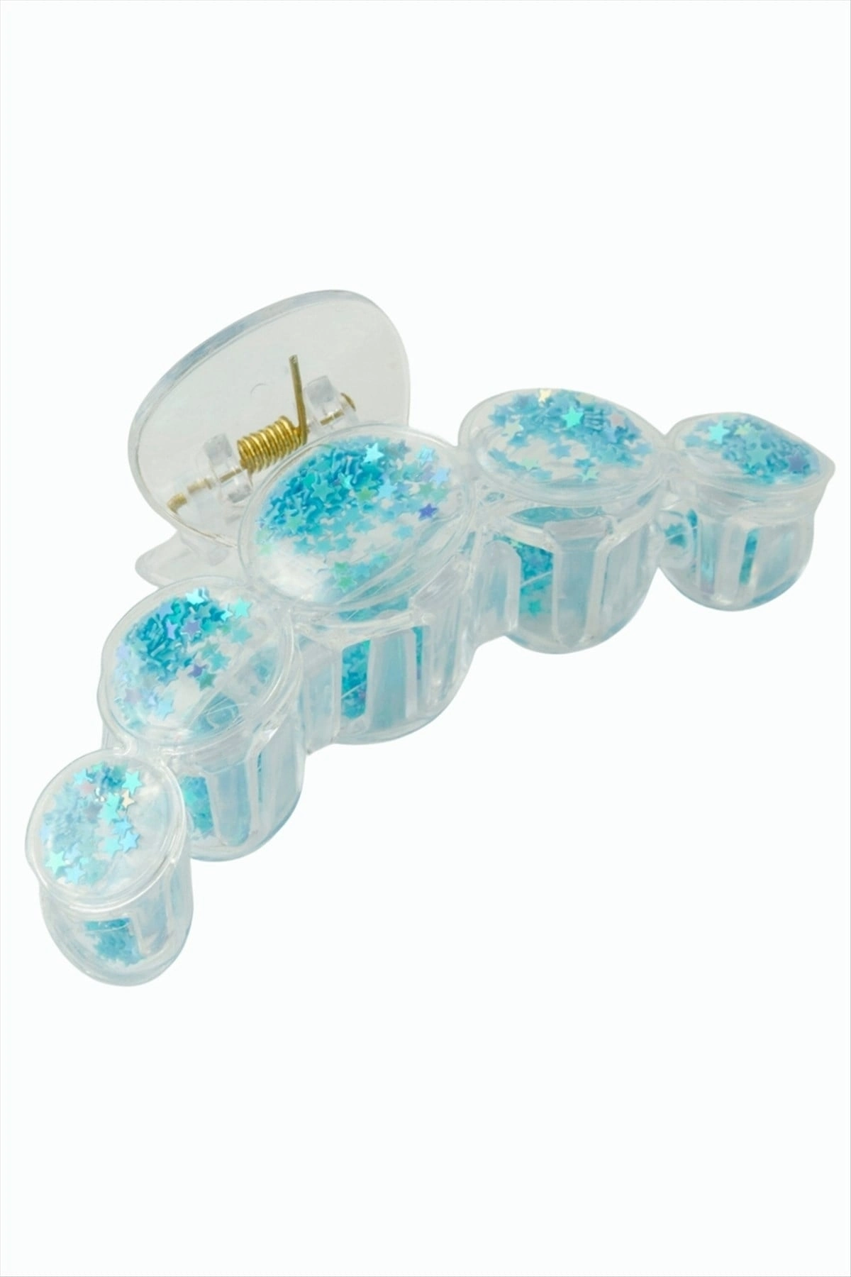 BUĞZ Yuvarlak Şeffaf Mandal Toka 8 cm
