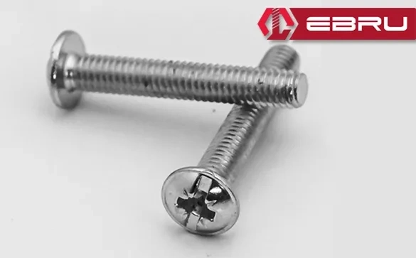 BUĞZ Yuvarlak Yıldız Başlı Rysb Kulp Vidası, Civata M4x22 - 500 Adet