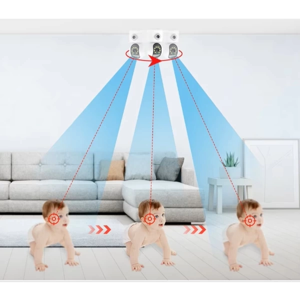 BUĞZ Çift Lensli İç Mekan Wi-Fi Kamera BUĞZ Çift Lensli İç Mekan Wi-Fi Kamera