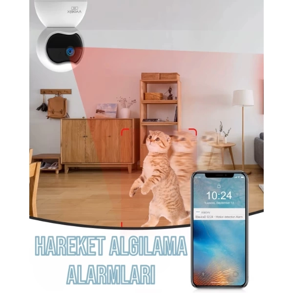 BUĞZ Çift Taraflı Ses Özellikli Wi-Fi Kamera BUĞZ Çift Taraflı Ses Özellikli Wi-Fi Kamera