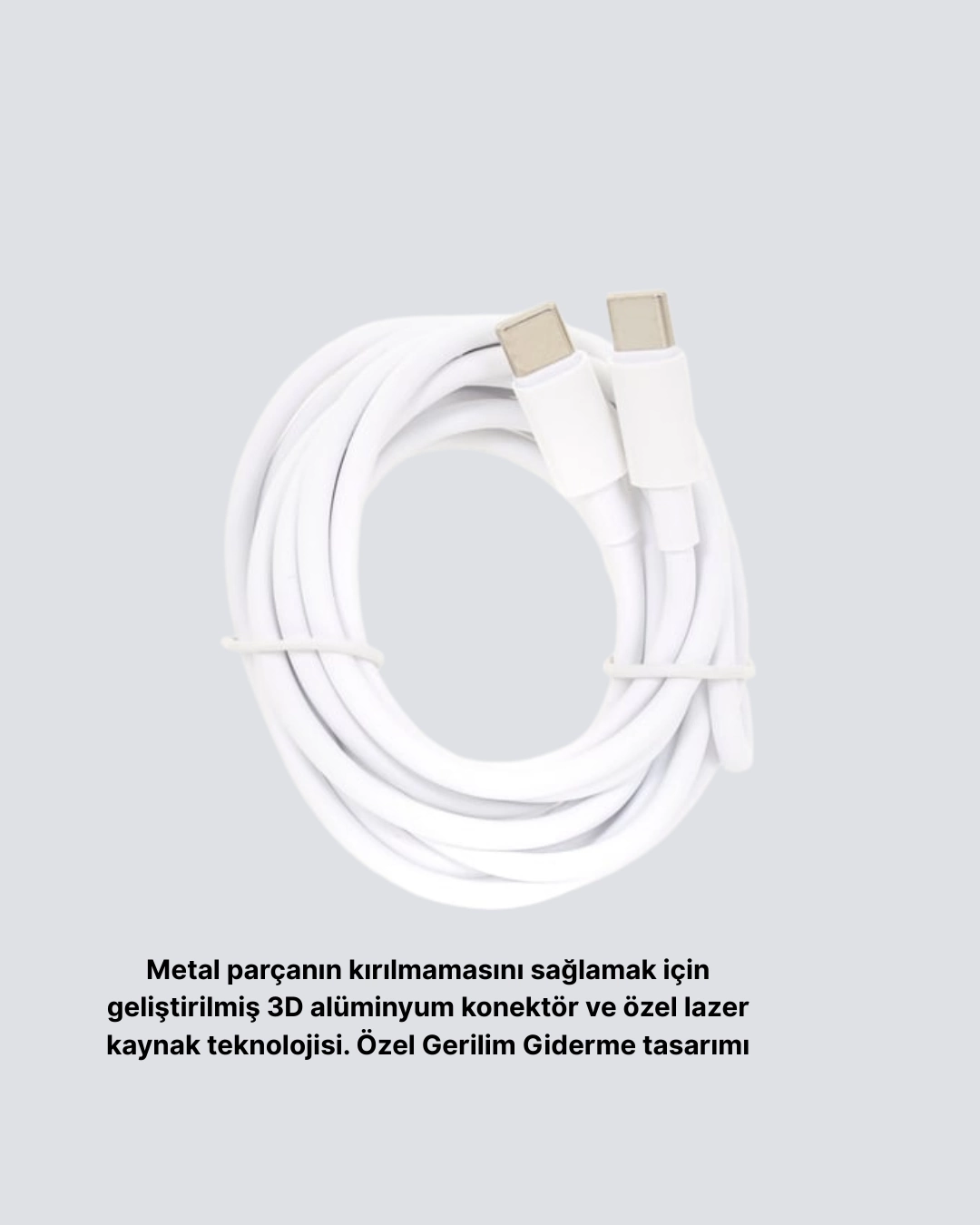 BUĞZ Dayanıklı Dış Kaplamalı 30W 5.0A Type-C Hızlı Şarj ve Data Kablosu