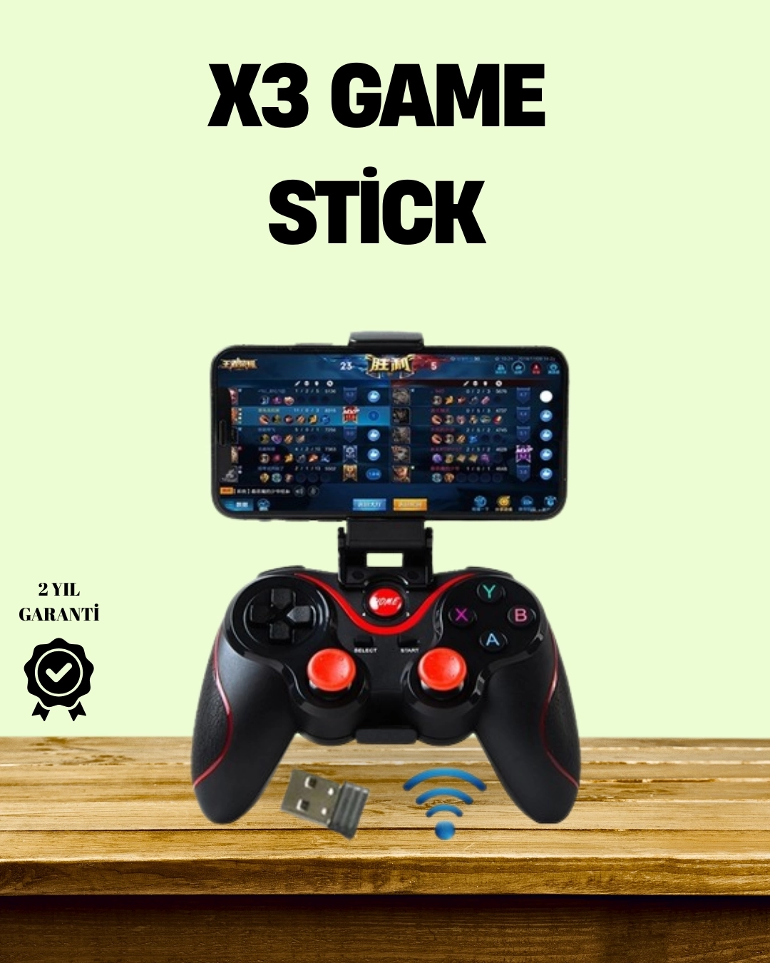 BUĞZ Ergonomik Tasarımlı Şarjlı Kablosuz Gamepad