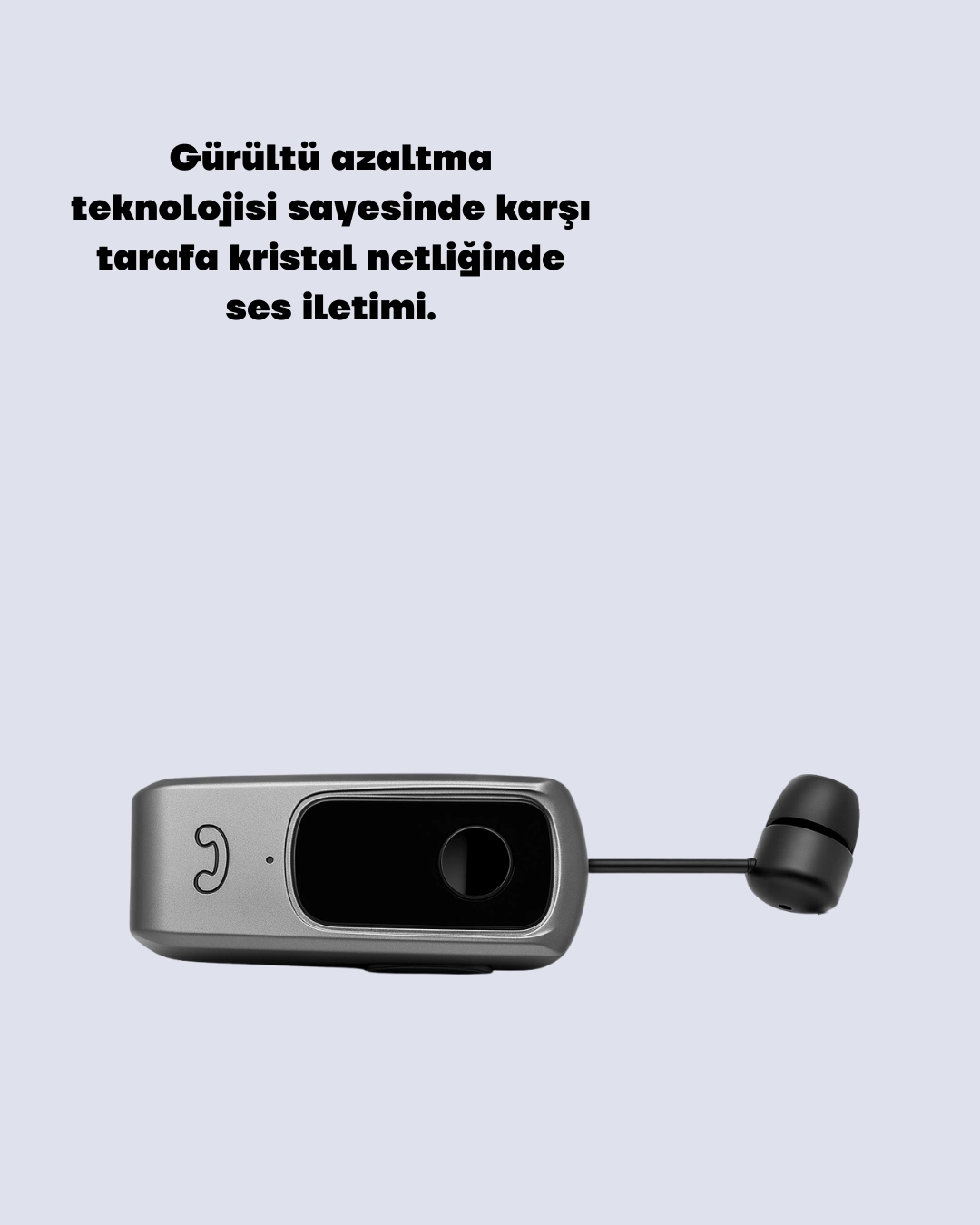 BUĞZ Geri Çekilebilir Kablolu Bluetooth İş Kulaklığı
