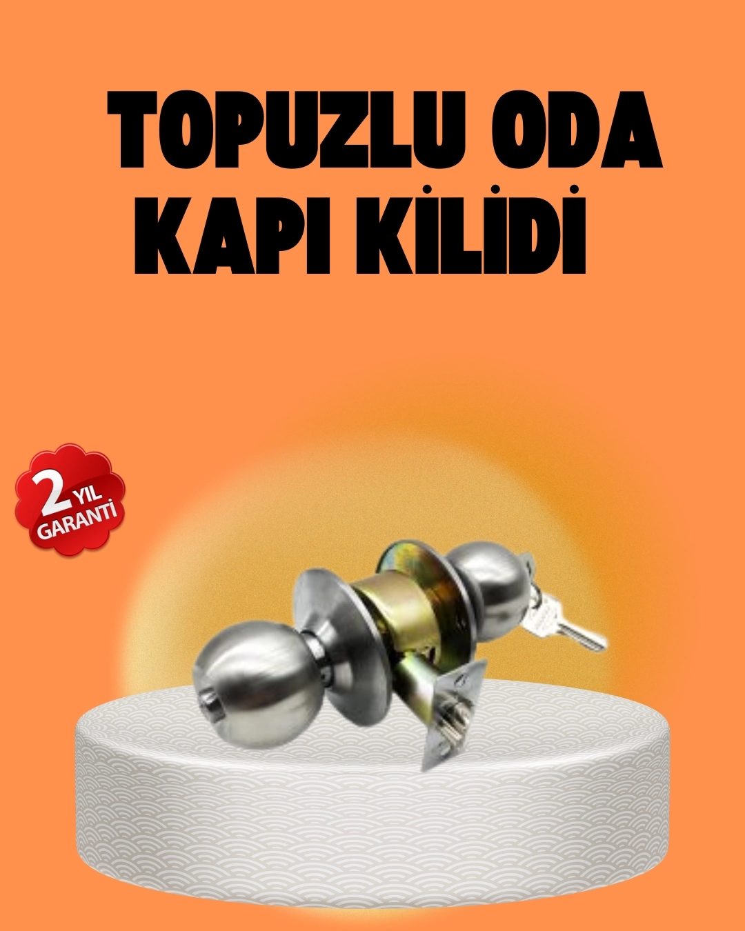 BUĞZ Mat Renk Topuzlu Kapı Kilidi – Giriş Tipi