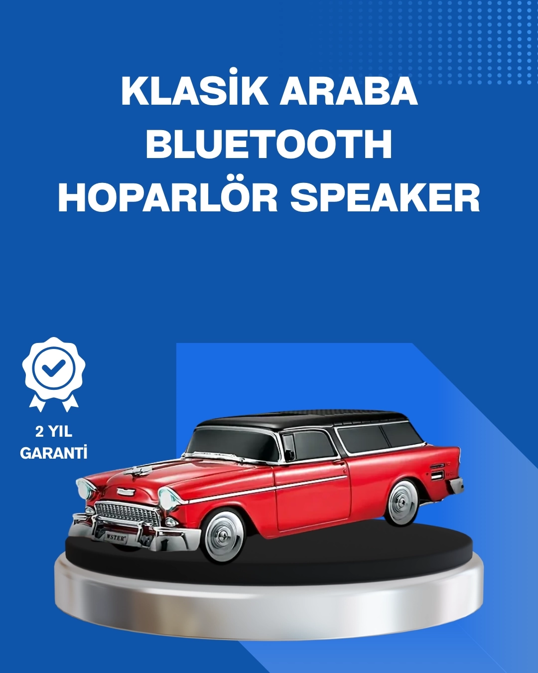 BUĞZ Retro Araba Şekilli Kablosuz Bluetooth Hoparlör