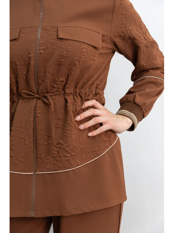 LETAFET 5042 CEKETLİ PANT. TAKIM - KAHVE