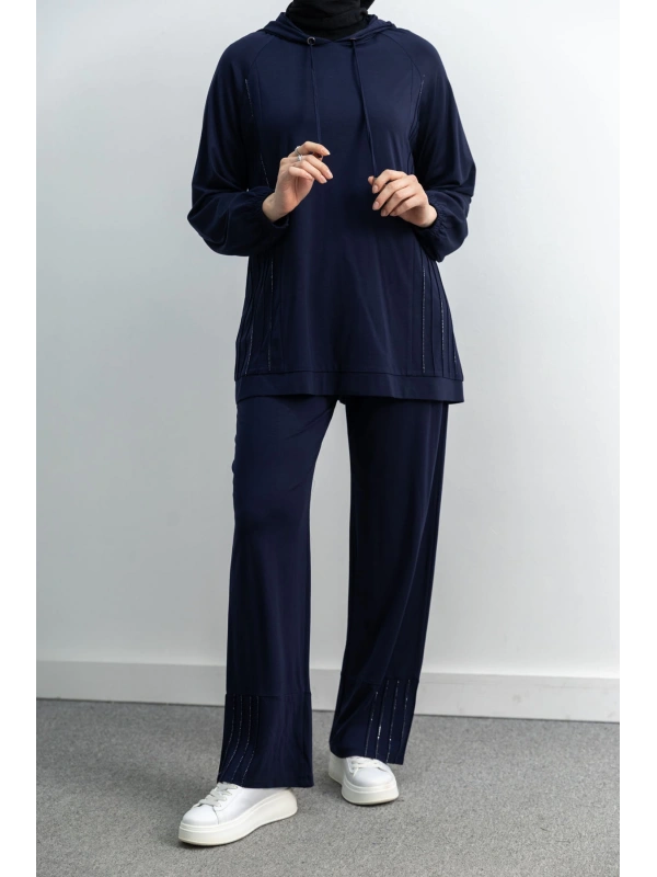 LETAFET 4068 PANTOLONLU TAKIM - LACİVERT