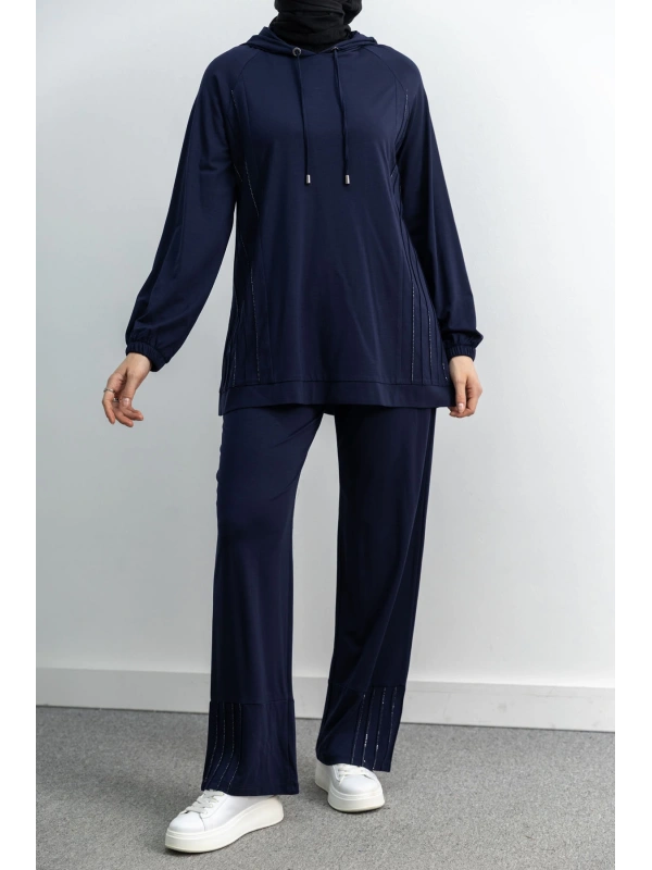 LETAFET 4068 PANTOLONLU TAKIM - LACİVERT