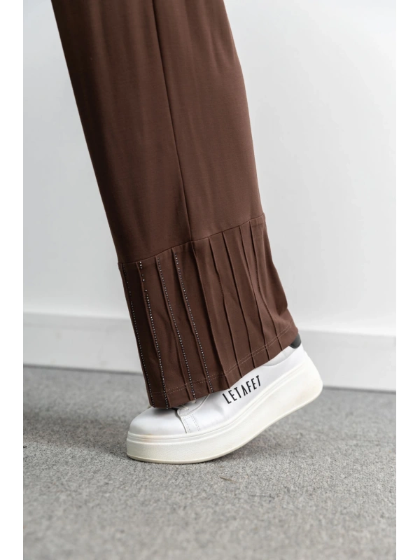 LETAFET 4068 PANTOLONLU TAKIM - KAHVE