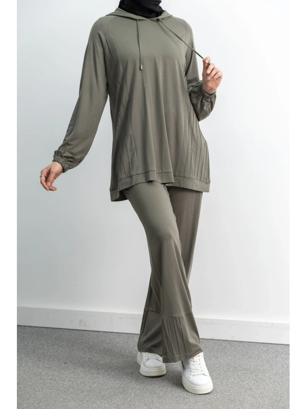 LETAFET 4068 PANTOLONLU TAKIM - HAKİ