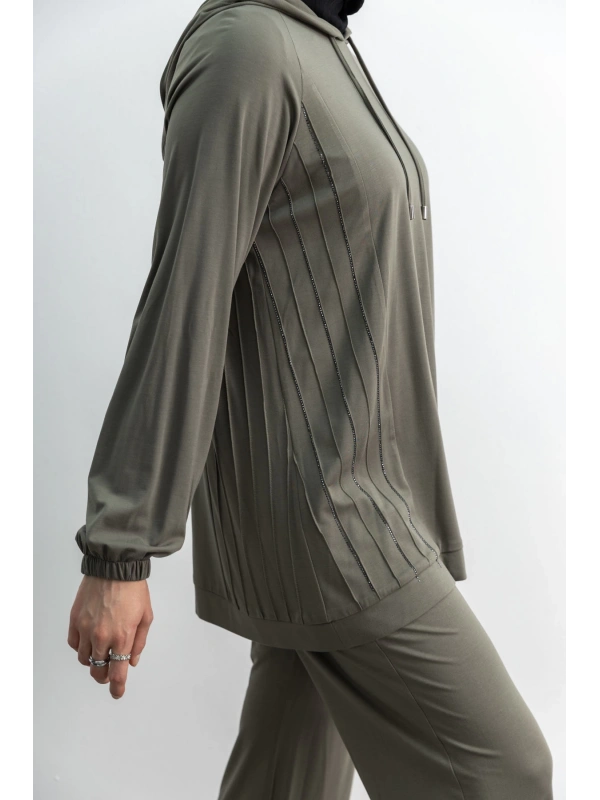 LETAFET 4068 PANTOLONLU TAKIM - HAKİ