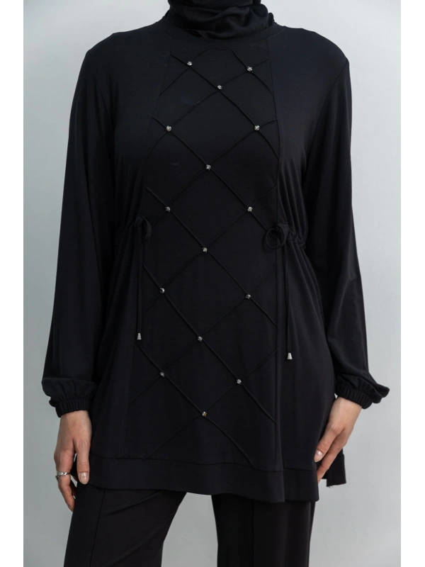 LETAFET 4033 PANTOLONLU TAKIM - SİYAH