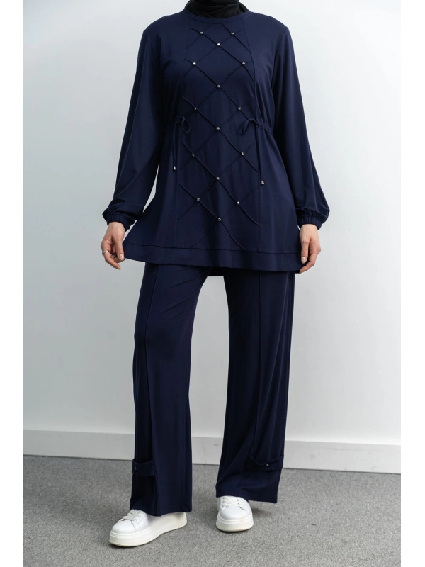 LETAFET 4033 PANTOLONLU TAKIM - LACİVERT