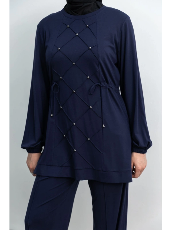 LETAFET 4033 PANTOLONLU TAKIM - LACİVERT