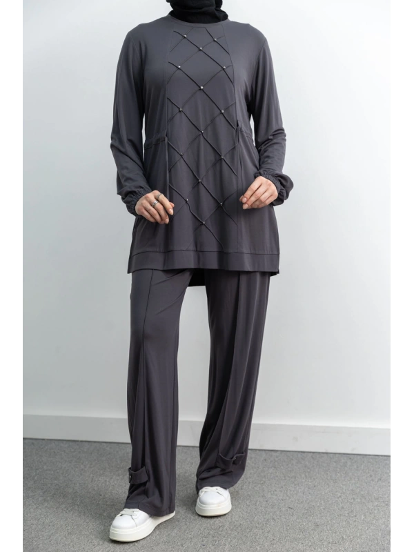 LETAFET 4033 PANTOLONLU TAKIM - GRİ