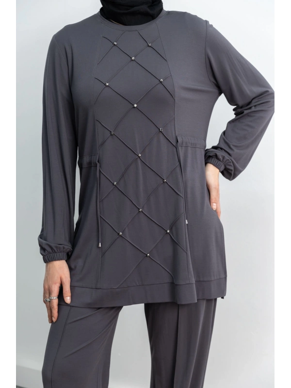 LETAFET 4033 PANTOLONLU TAKIM - GRİ