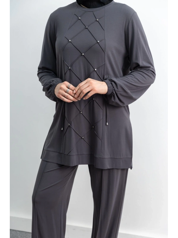 LETAFET 4033 PANTOLONLU TAKIM - GRİ