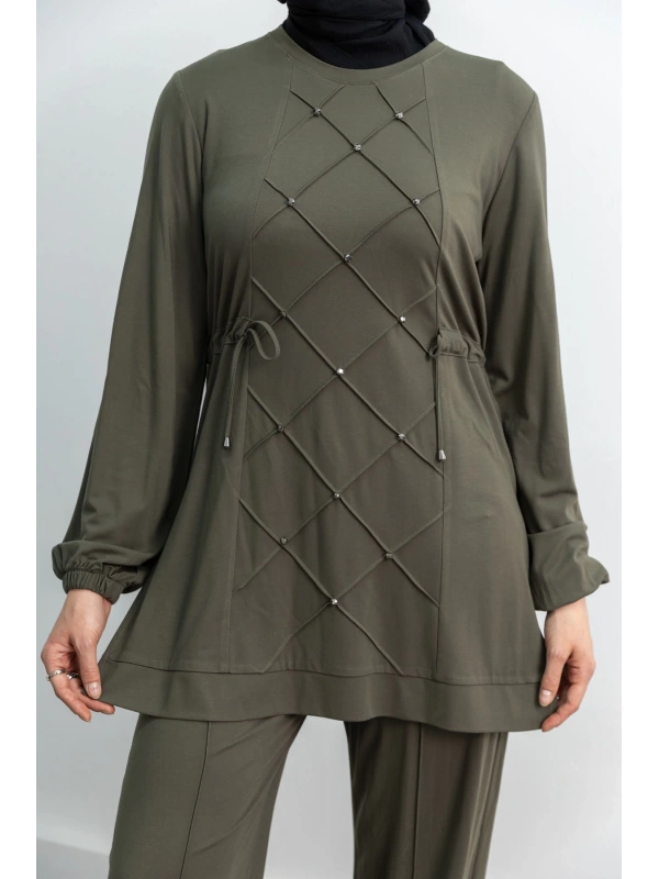 LETAFET 4033 PANTOLONLU TAKIM - HAKİ