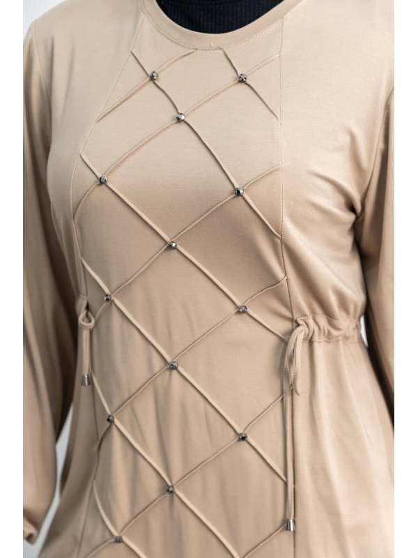 LETAFET 4033 PANTOLONLU TAKIM - BEJ