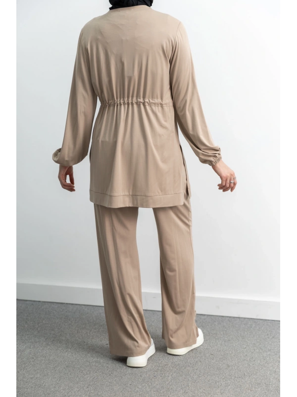 LETAFET 4033 PANTOLONLU TAKIM - BEJ