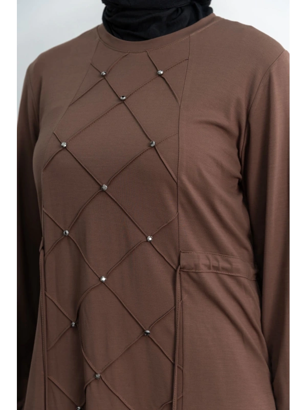 LETAFET 4033 PANTOLONLU TAKIM - AÇIK KAHVE