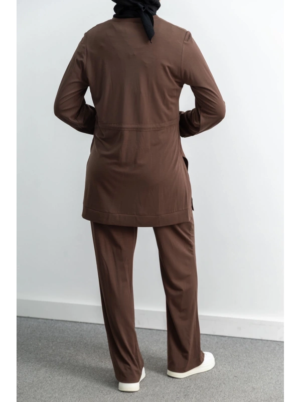 LETAFET 4033 PANTOLONLU TAKIM - AÇIK KAHVE