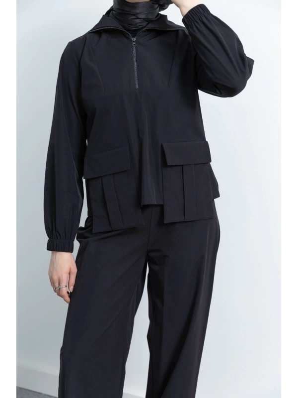 LETAFET 4074 PANTOLONLU TAKIM - SİYAH