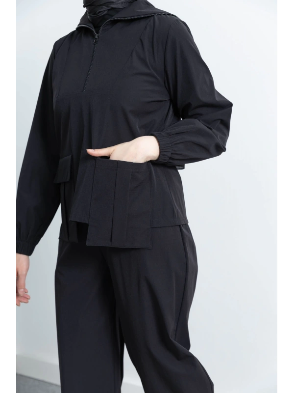 LETAFET 4074 PANTOLONLU TAKIM - SİYAH