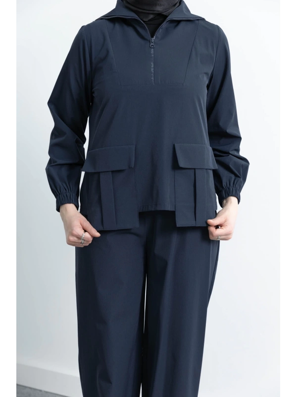 LETAFET 4074 PANTOLONLU TAKIM - LACİVERT