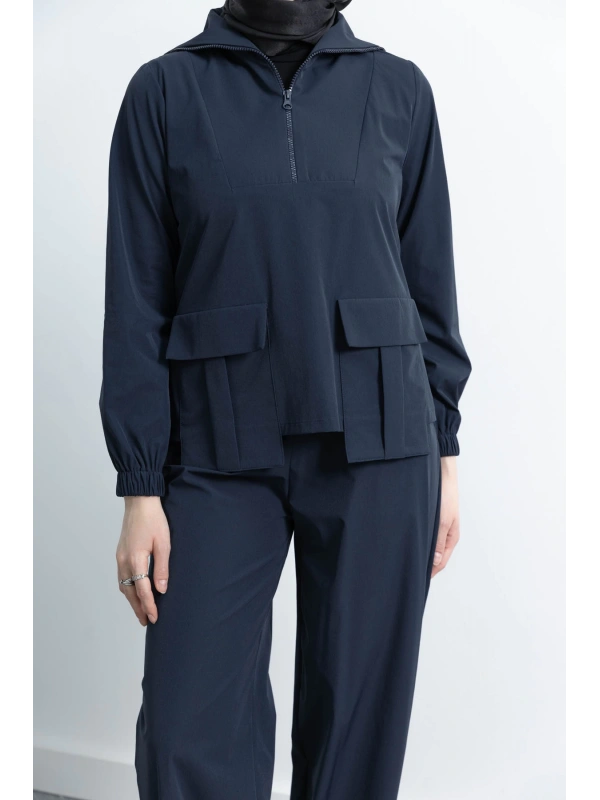 LETAFET 4074 PANTOLONLU TAKIM - LACİVERT