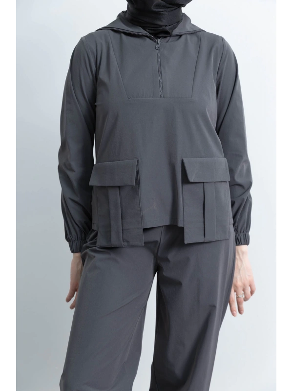 LETAFET 4074 PANTOLONLU TAKIM - ANTRASİT