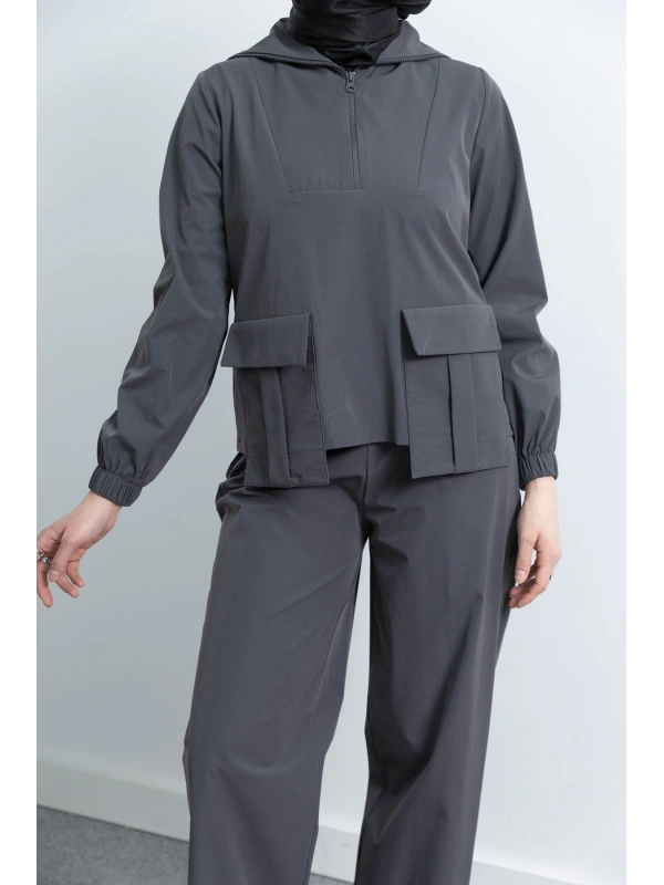 LETAFET 4074 PANTOLONLU TAKIM - ANTRASİT