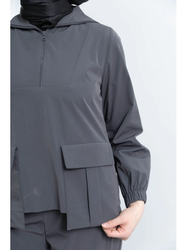 LETAFET 4074 PANTOLONLU TAKIM - ANTRASİT