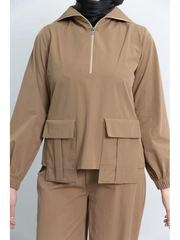 LETAFET 4074 PANTOLONLU TAKIM - TÜTÜN