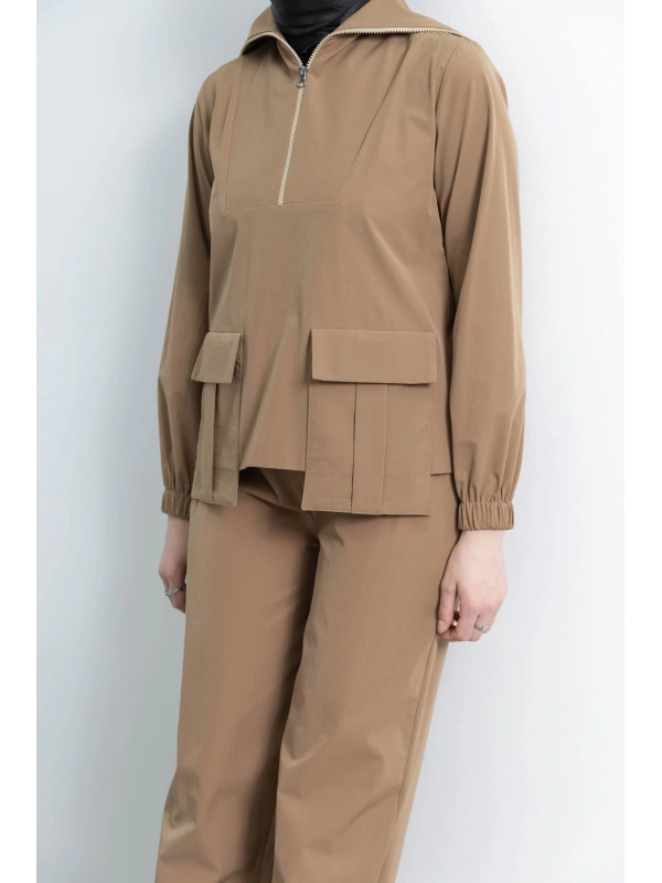 LETAFET 4074 PANTOLONLU TAKIM - TÜTÜN