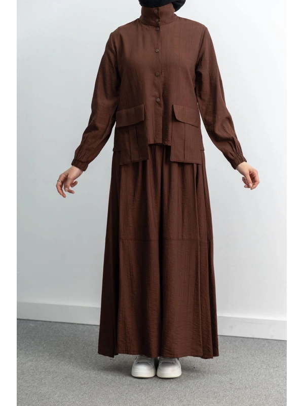 LETAFET 100 ETEKLİ TAKIM - KOYU KAHVE