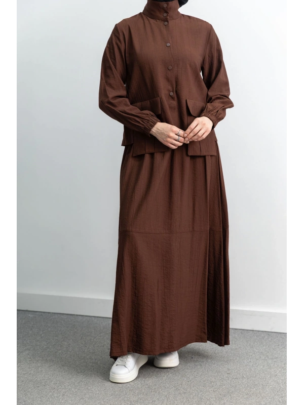 LETAFET 100 ETEKLİ TAKIM - KOYU KAHVE