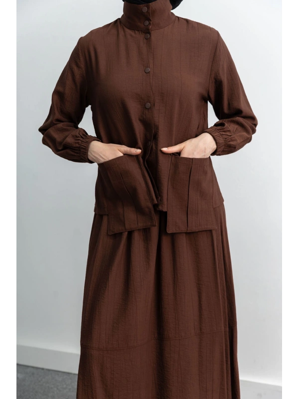 LETAFET 100 ETEKLİ TAKIM - KOYU KAHVE