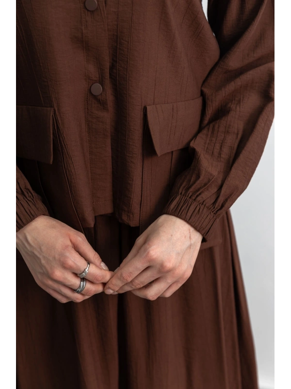 LETAFET 100 ETEKLİ TAKIM - KOYU KAHVE