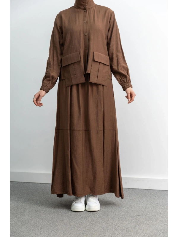 LETAFET 100 ETEKLİ TAKIM - KOYU VİZON