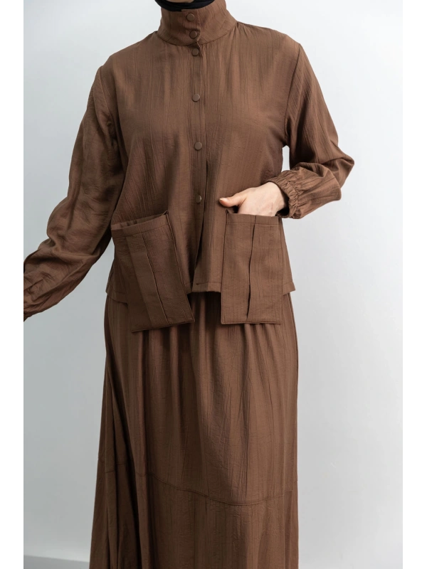 LETAFET 100 ETEKLİ TAKIM - KOYU VİZON