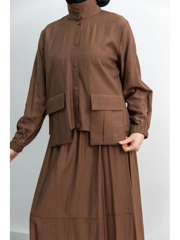 LETAFET 100 ETEKLİ TAKIM - KOYU VİZON