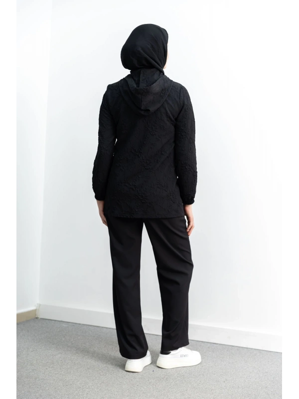 LETAFET 5043 CEKETLİ PANT. TAKIM - SİYAH