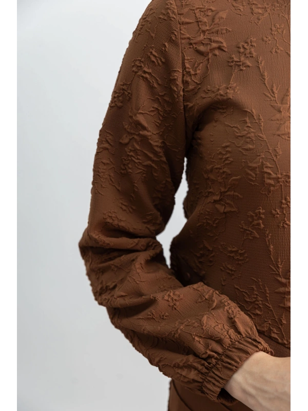 LETAFET 5043 CEKETLİ PANT. TAKIM - KAHVE