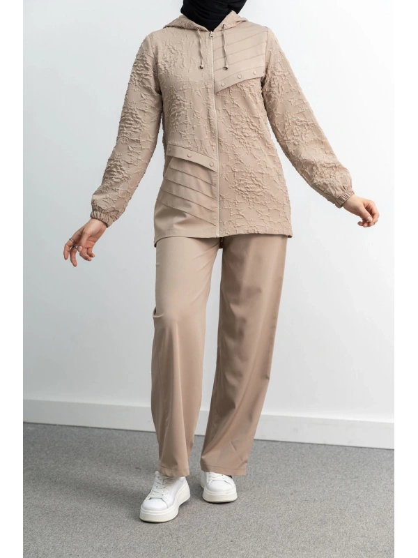 LETAFET 5043 CEKETLİ PANT. TAKIM - TAŞ