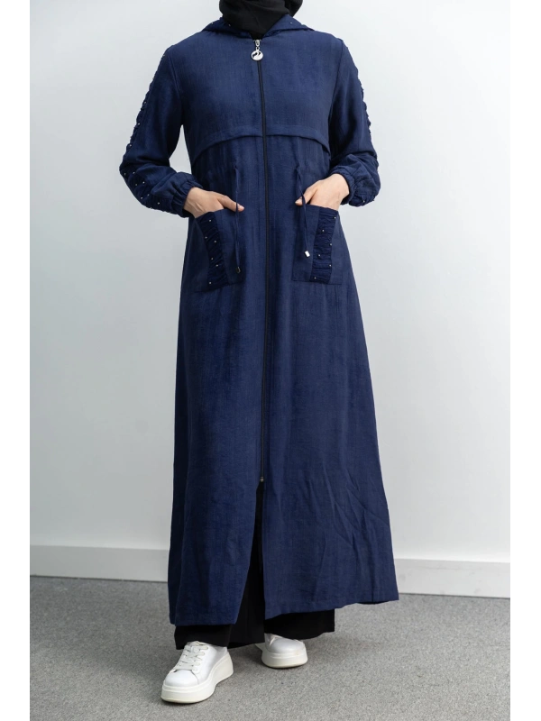 BÜZGÜ DETAYLI İNCİLİ SPOR FERACE - LACİVERT