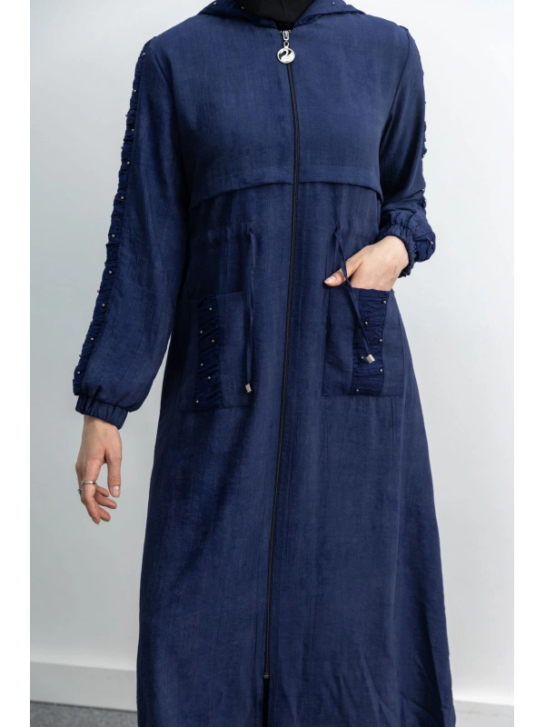 BÜZGÜ DETAYLI İNCİLİ SPOR FERACE - LACİVERT