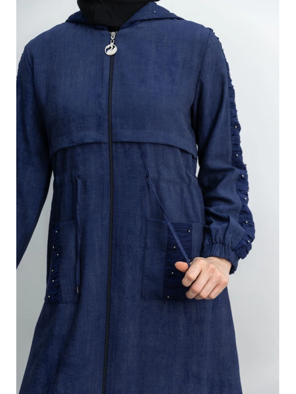 BÜZGÜ DETAYLI İNCİLİ SPOR FERACE - LACİVERT