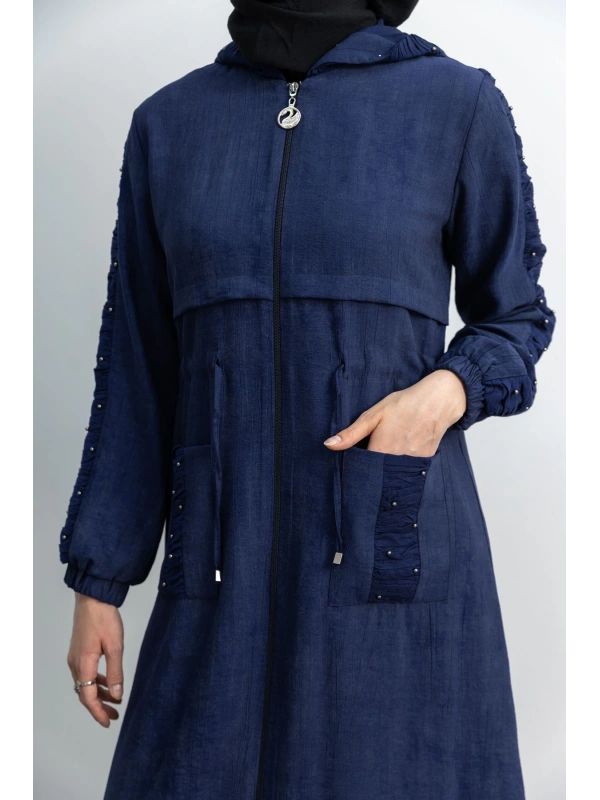 BÜZGÜ DETAYLI İNCİLİ SPOR FERACE - LACİVERT