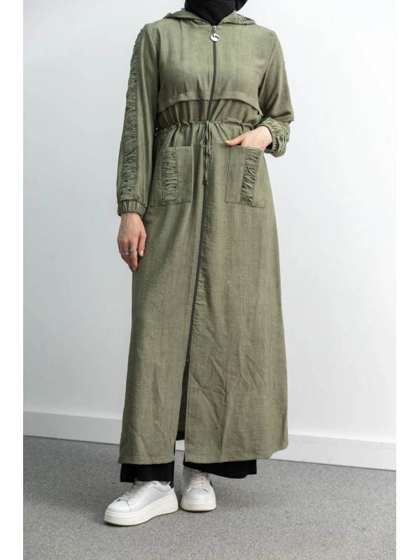 BÜZGÜ DETAYLI İNCİLİ SPOR FERACE - AÇIK YEŞİL